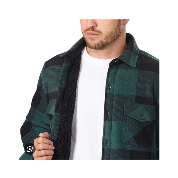 Freedom Foundry Men’s Super Plush Shirt Jacket Pine Grove/Green - Picture 4 of 11
